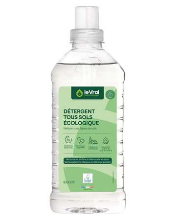 Image de ENZYPIN LE VRAI PROF. DETERGENT TOUS SOLS 1L ECOLABEL