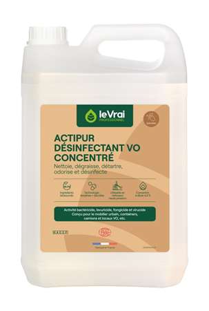 Image de ACTIPUR VO ECOCERT 5L DETERGENT DESINFECTANT CONCENTREE