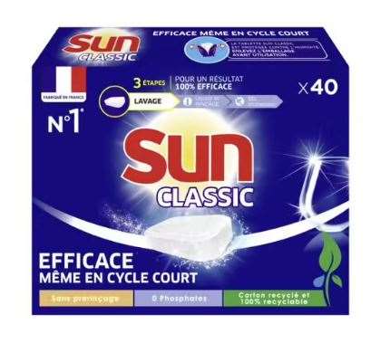 Image de SUN LAVAGE PASTILLES 40 DOSES