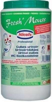 Image de FRESH MOUSS CUBES URINOIRS 1KG SANS PARADICHLOROBENZENE (40*