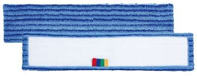 Image de FRANGE MICROZEBRE 60CM VELCRO BLANCHE RAYE BLEU/GRIS