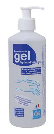 Image de GEL HYDRO-ALCOOLIQUE 500ML+POMPE BACTERICIDE-VIRUCIDE