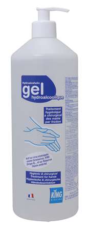 Image de GEL HYDROALCOOLIQUE 1L POMPE KING BACTERICIDE-VIRUCIDE