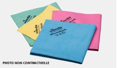 Image de LAVETTE MICRON QUIK JAUNE (5) NON TISSEE-38*40CM-MICROFIBRE