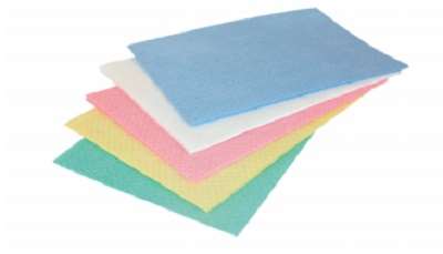 Image de LAVETTE N/TISSEE 80G BLEU (25) 50X35-AJOUREE