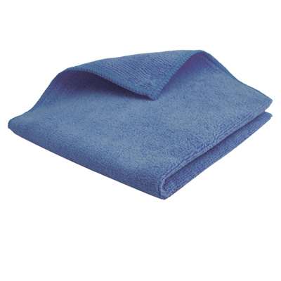 Image de CHIFFONETTES MICROFIBRE BLEU lot de 5 40*40 TRICOTEE