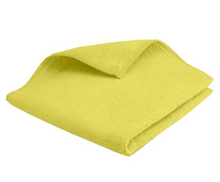 Image de CHIFFONETTE MICROFIBRE JAUNE 40*40 TRICOTEE