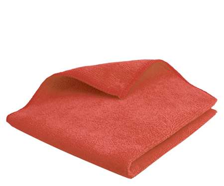 Image de CHIFFONETTE MICROFIBRE ROUGE 40*40 TRICOTEE