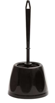 Image de BROSSE WC RONDE+SUPPORT NOIR