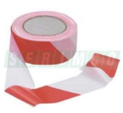 Image de RUBAN SIGNAL ROULEAU 100MX50MM ROUGE ET BLANC/RUBALISE