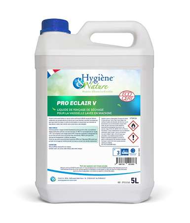 Image de PRO ECLAIR V ECOCERT 5L RINCAGE-SECHAGE POUR LAVE VAISSELLE