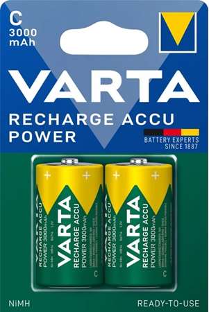 Image de PILE RONDE TORCHE LR20 (2) RECHARGEABLE