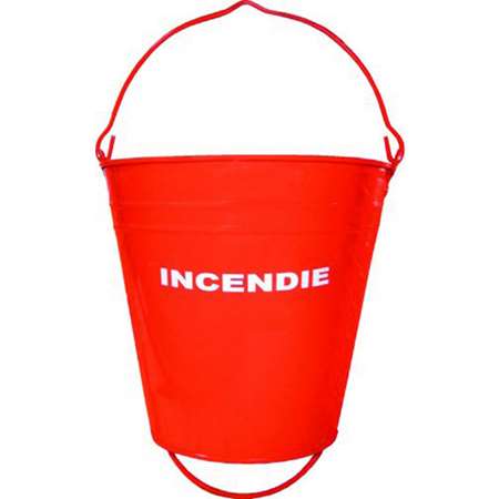 Image de SEAU METAL A INCENDIE 10L ROUGE AVEC POIGNEE