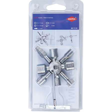 Image de CLE UNIVERSELLE ELECTRICITE/GAZ 8 PANS TWINKE