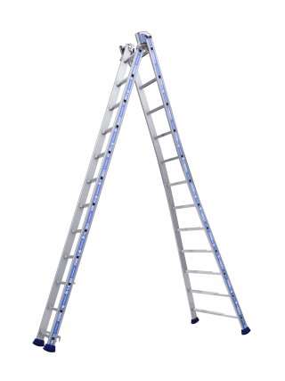 Image de ECHELLE TRANSFORMABLE 2 PLANS 2.36/4.04M 2X8 BARREAUX