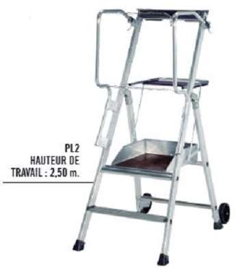 Image de PLATEFORME INDIVIDUELLE PL2 2 MARCHES/NORME PIRL HAUTEUR TRA