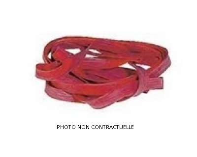 Image de BRACELETS CAOUTCHOUC ROUGE CONTENEURS 2 ROUES (sac de 50)