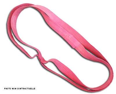 Image de BRACELET CAOUTCHOUC ROUGE X10 POUR CONTENEUR 2 ROUES