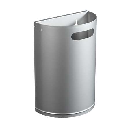 Image de CORBEILLE DECROCHABLE 20L MURAL GRIS LIGNE ARKEA