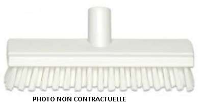 Image de BALAI FROTTOIR 26CM ALIMENTAIRE LAVE PONT DUR BLANC