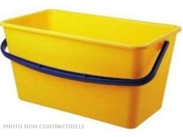 Image de SEAU RECTANGULAIRE 22L->JAUNE