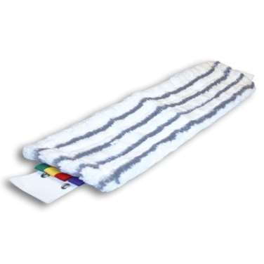 Image de FRANGE MICROZEBRE 40*11CM LGT BLANCHE RAYEE GRIS A LANGUETTE