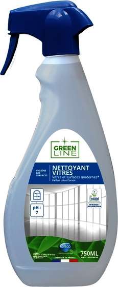 Image de GREEN LINE 148 NETTOYANT VITRES VAPO DE 750ML ECOLABEL