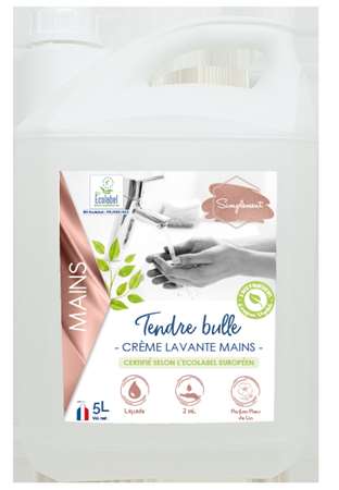 Image de SAVON MAIN ECOLABEL 5L TENDRE BULLE PARFUM FLEUR DE LIN
