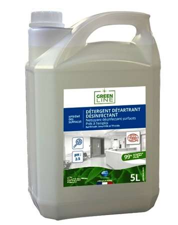 Image de GREEN LINE NETTOYANT DESINFECTANT 5L ECOCERT PRET A L'EMPLOI
