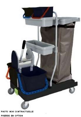 Image de CHARIOT INTEGRAL 36+ S/P HACCP 2 SEAUX 6L+2 SEAUX 15L+2 BACS