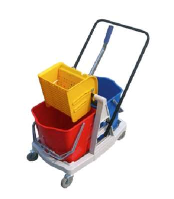 Image de CHARIOT TIGRE 2X15L+PRESSE A PLAT