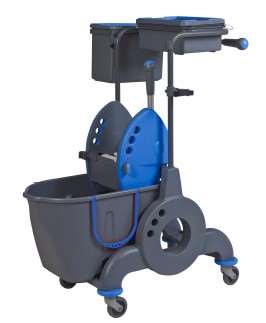Image de CHARIOT MENAGE GIOTTO COMPACK DUO 15+10L+PORTE SAC 110L ROUE