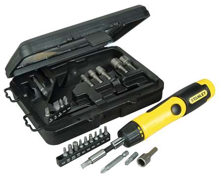 Image de COFFRET TOURNEVIS ARTICULE AVEC PORTE EMBOUTS STANLEY 063022