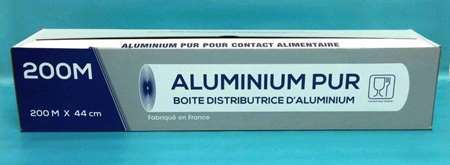 Image de FILM ALUMINIUM BOITE DISTRIBUTRICE 200MX440MM 10.5µ