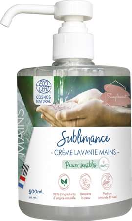 Image de SAVON+POMPE 500ML ECOCERT SUBLIMANCE AMANDE ET MIEL