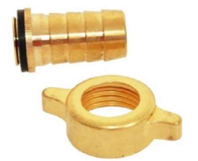 Image de RACCORD LAITON 2P 20/27 DIA 15 POUR COLLIER DE SERRAGE