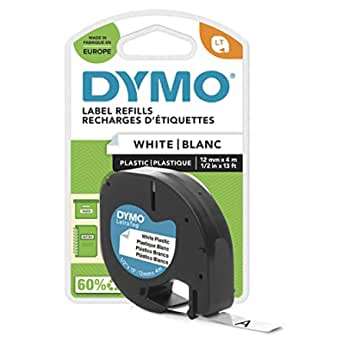 Image de CASSETTE LETRATAG XR BLC/NOIR DYMO 12MM X 7M BLANC SUR NOIR