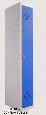 Image de ARMOIRE VESTIAIRE SIMPLE 1 POR INDUSTRIE PROPRE PORTE CADENA