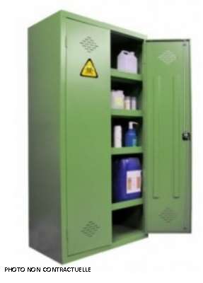 Image de ARMOIRE PRODUIT CHIMIQUE VERTE H1980XL1000XP550