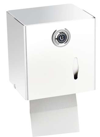 Image de DISTRIBUTEUR DE PAPIER HYGIENIQUE MIXTE METAL BLANC RLX/PQT