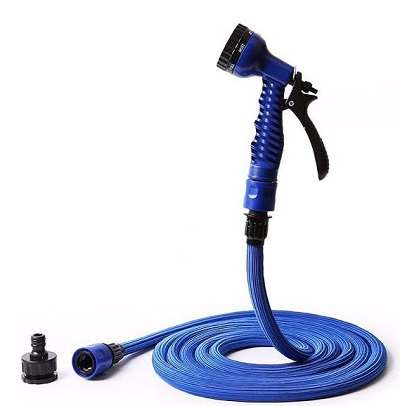 Image de TUYAU FLEXIBLE 12.5M-> 25M+2 RACCORDS+NEZ+PISTOLET 7 JETS