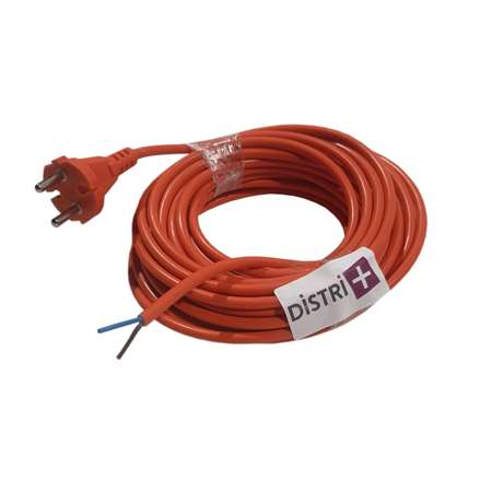 Image de CABLE D'ALIMENTATION ORANGE EMBOUT DENUDE H05VVF 2.1 15M 209