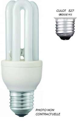 Image de COMPACT FLUO 15W E27 840 EQUIVALENT 75W L. 134MM REF. 008414