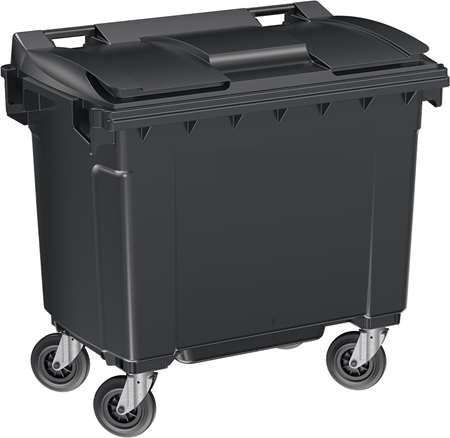 Image de CONTENEUR A ORDURES 660L 4 ROUES