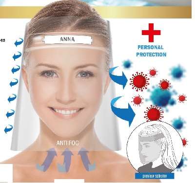 Image de ECRAN FACIAL 270X400 MM AJUSTABLE-PROTECTION COVID