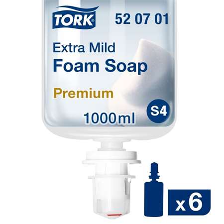 Image de SAVON MOUSSE EXTRA DOUX 6X1L TORK
