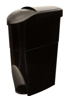 Image de POUBELLE HYGIENE FEMININE 22L SERENA NOIRE