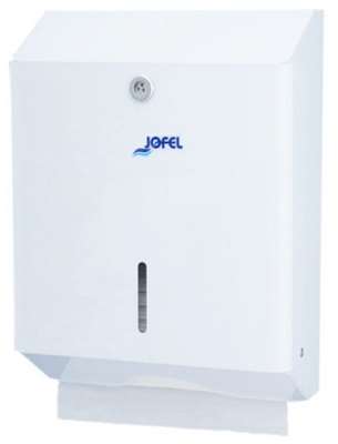 Image de DISTRIBUTEUR ESSUIE MAINS METAL BLANC JOFEL