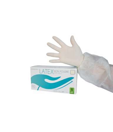 Image de GANTS LATEX T9 1/2 (100) JETABLES NON POUDRE