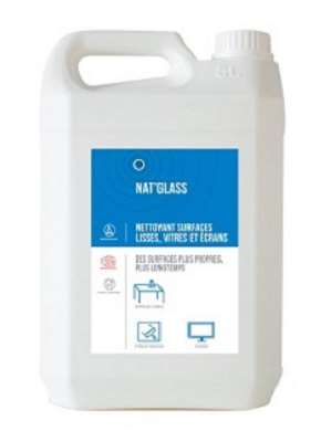 Image de NAT GLASS 5L NETT. SURFACES LISSES, VITRES ET ÉCRANS ECOCERT